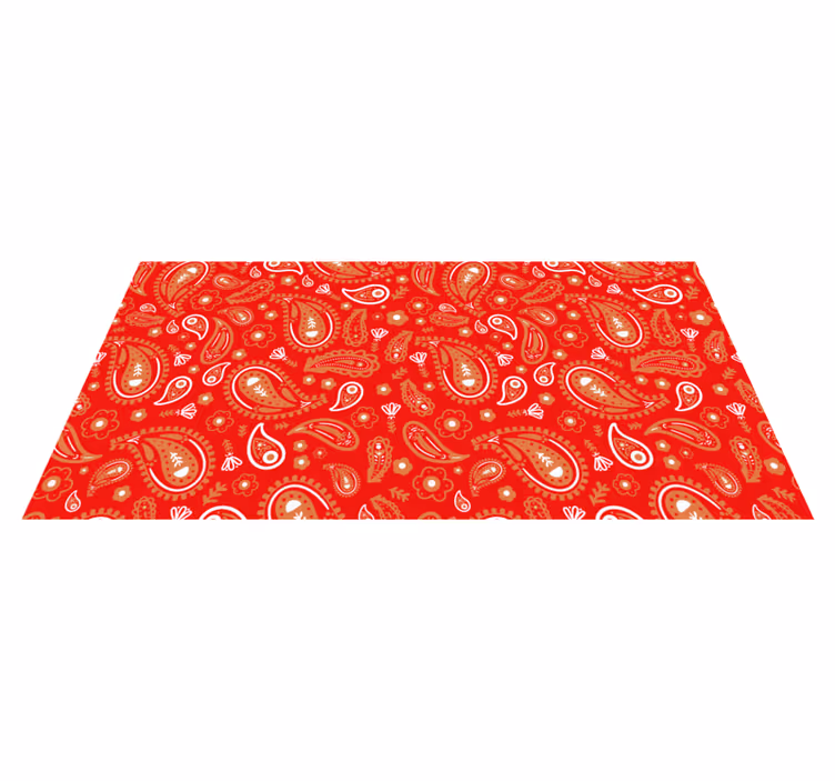 Vinyl Teppich Mosaik lebendiger paisley-druck - TenStickers