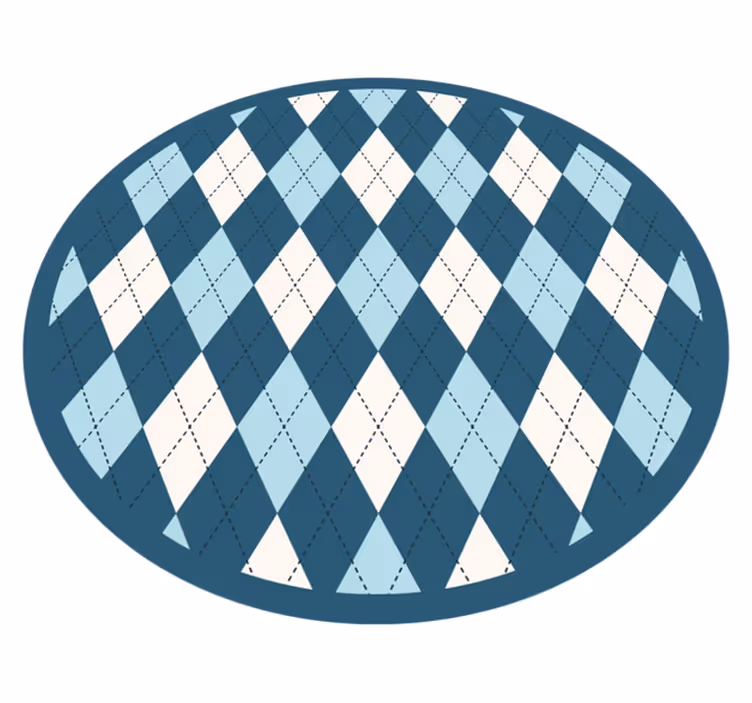 Vinyl Teppich geometrisch rautenmuster eleganz - TenStickers