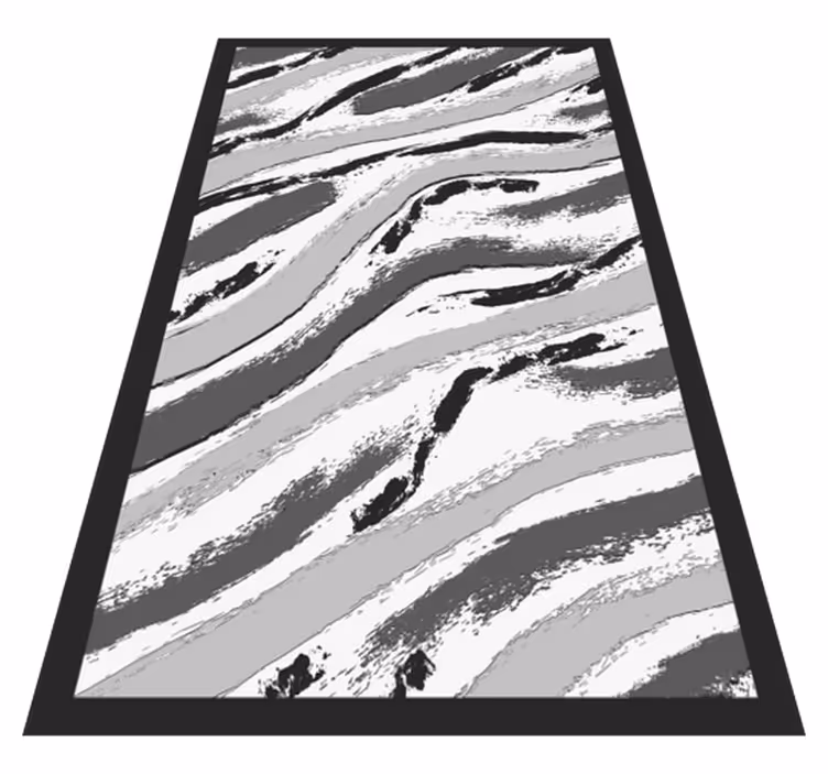 Vinyl Teppich Tiermuster stylische zebrastreifen - TenStickers