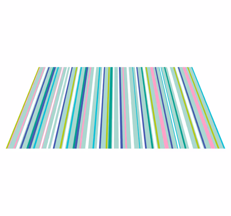 Vinyl Teppich gestreift mehrfarbige elegante muster - TenStickers