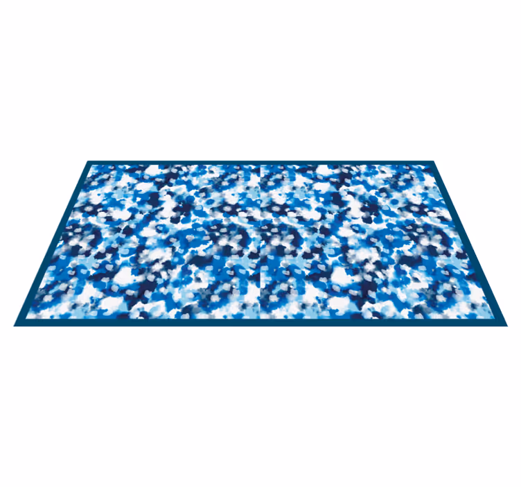 Vinylteppich kindlich blaues spritzer-design - TenStickers