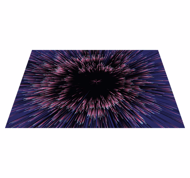 Vinyl Teppich Imitation dynamischer burst-effekt - TenStickers