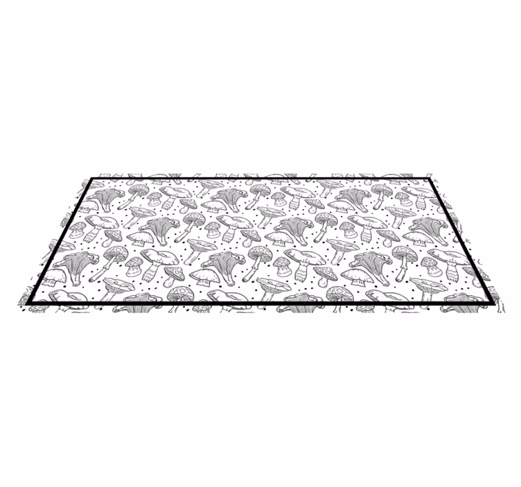 Vinyl Teppich Natur pilzmotive - TenStickers