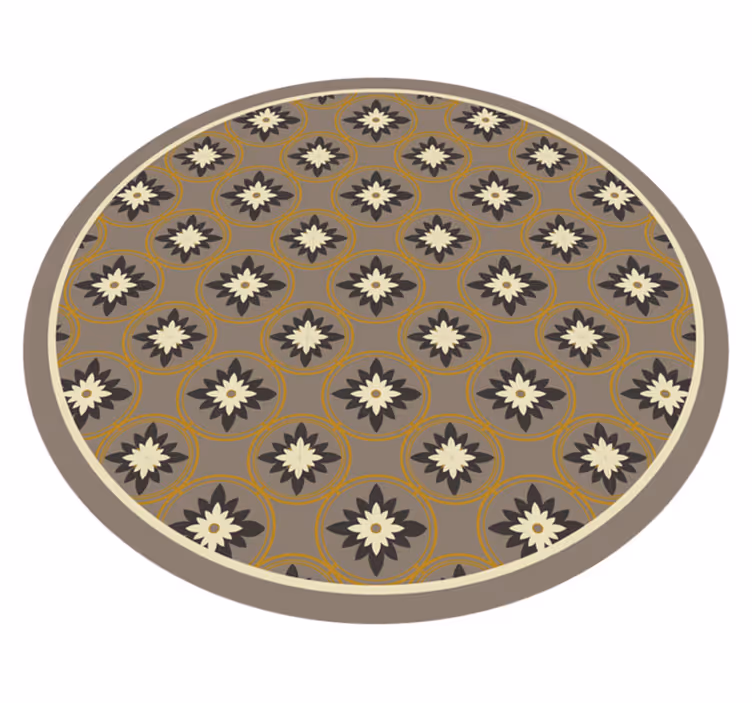 Vinyl Teppich Mosaik gemusterter kreis - TenStickers