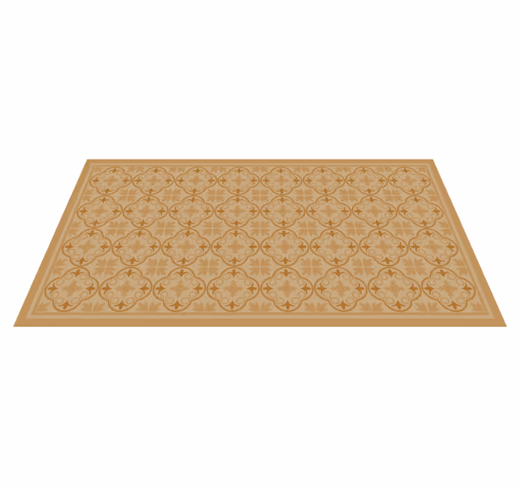 Vinyl Teppich Wohnzimmer geometrisches fliesenmotiv - TenStickers