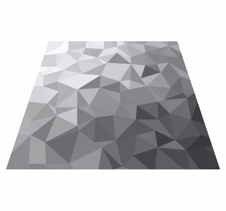 Vinyl Teppich geometrisch farbverlauf grauer stil - TenStickers