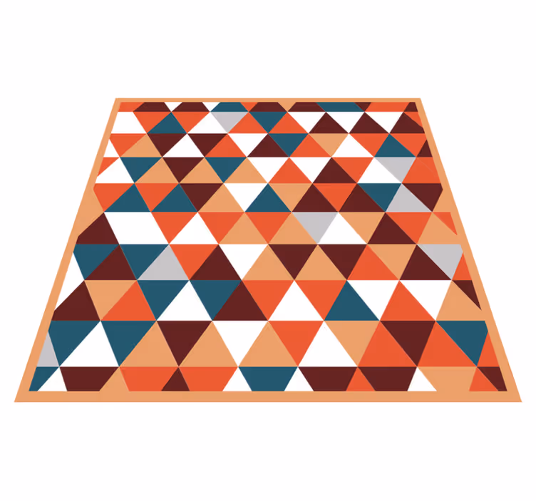 Vinyl Teppich geometrisch dreieckiges mosaikmuster - TenStickers