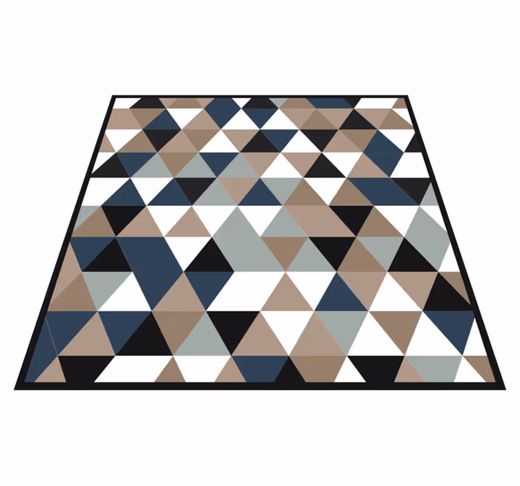 Vinyl Teppich geometrisch dreieckstöne - TenStickers
