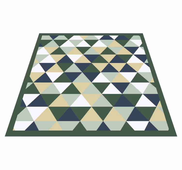 Vinyl Teppich geometrisch dreieckige formen - TenStickers