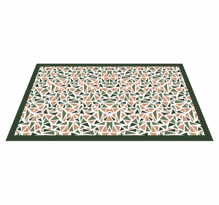 Vinyl teppich geometrisch mit abstraktem dreieckmuster - TenStickers
