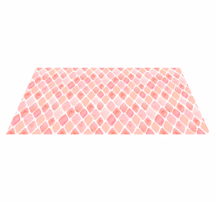 Vinyl Teppich Schlafzimmer zartrosa aquarellstriche - TenStickers