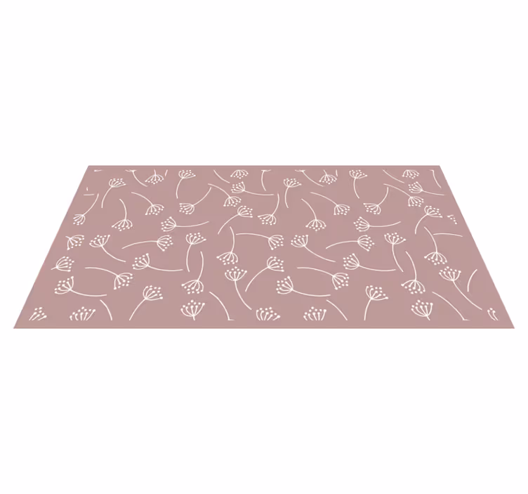 Vinyl Teppich Natur weiches blumenmuster - TenStickers