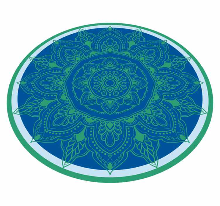 Vinyl Teppich Mandala aufwendiges blumenarrangement - TenStickers
