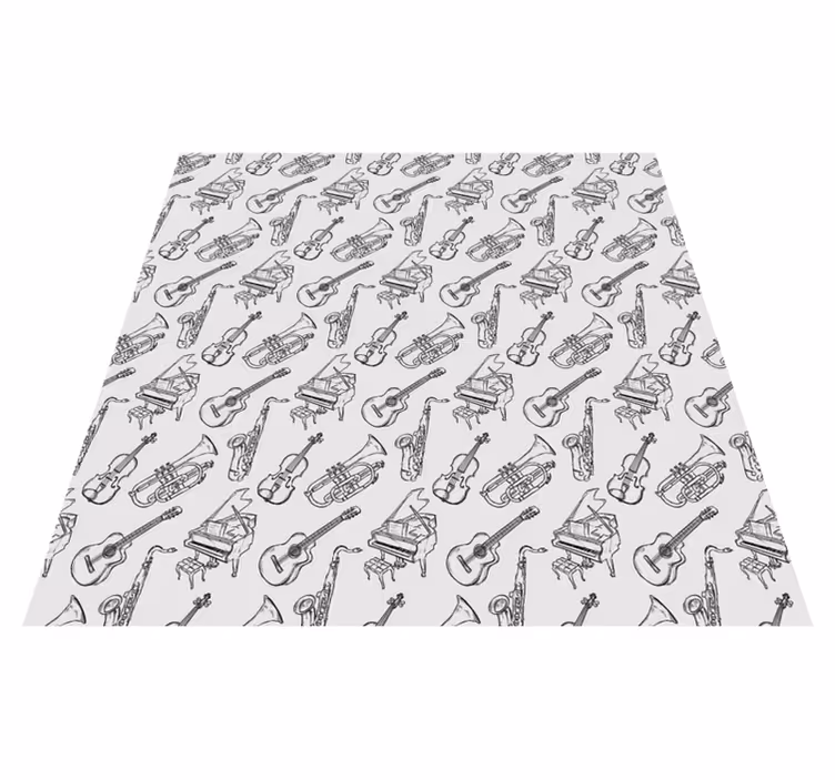 Vinyl teppich textur musikinstrumente kollektion - TenStickers
