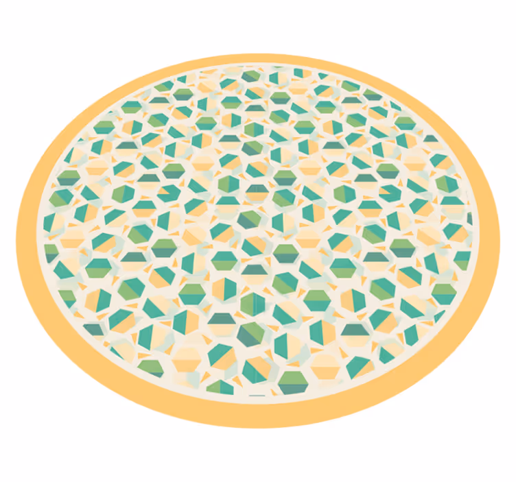 Vinyl teppich geometrisch sechseck konzept - TenStickers