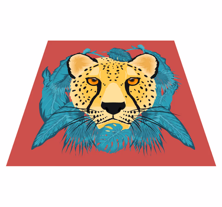 Vinyl Teppich Tiere wildkatzenporträt - TenStickers