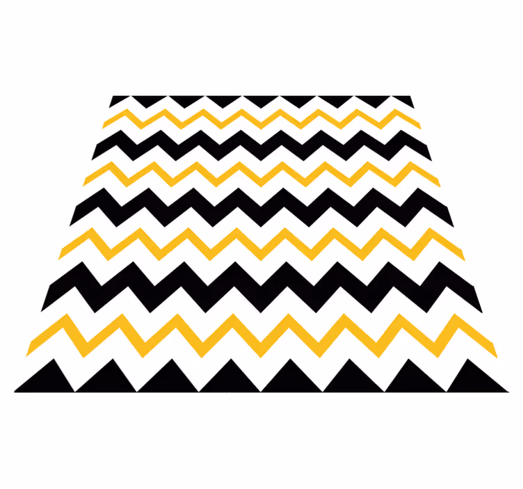 Vinyl teppich geometrisch chevron zigzag design - TenStickers