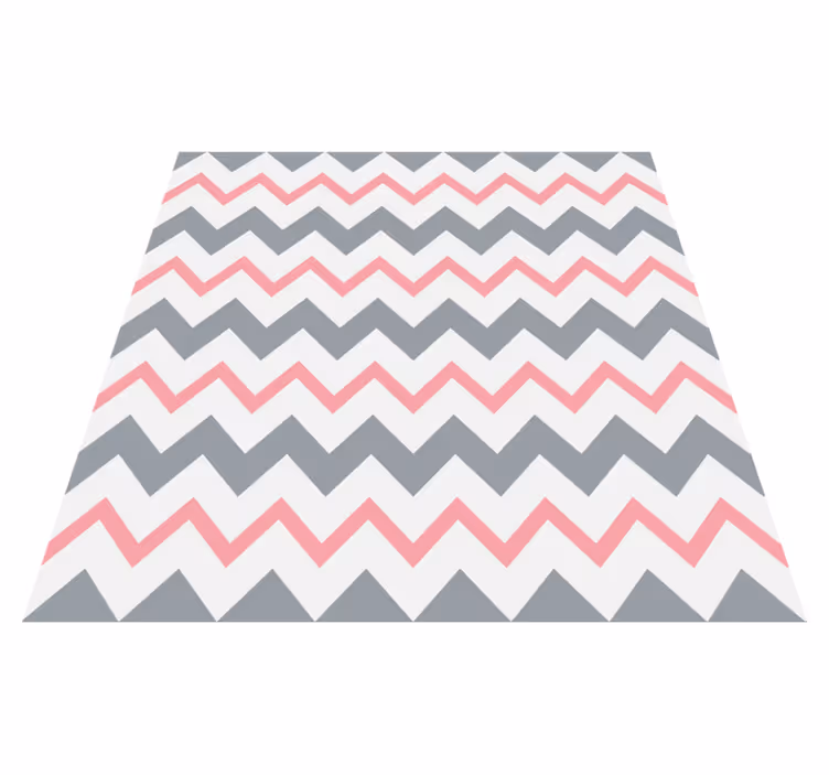 Vinyl teppich kinder im chevron-muster design - TenStickers