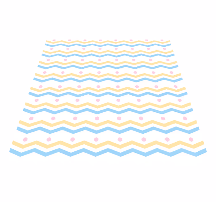 Vinyl Teppich Kinder chevron-buntes muster - TenStickers