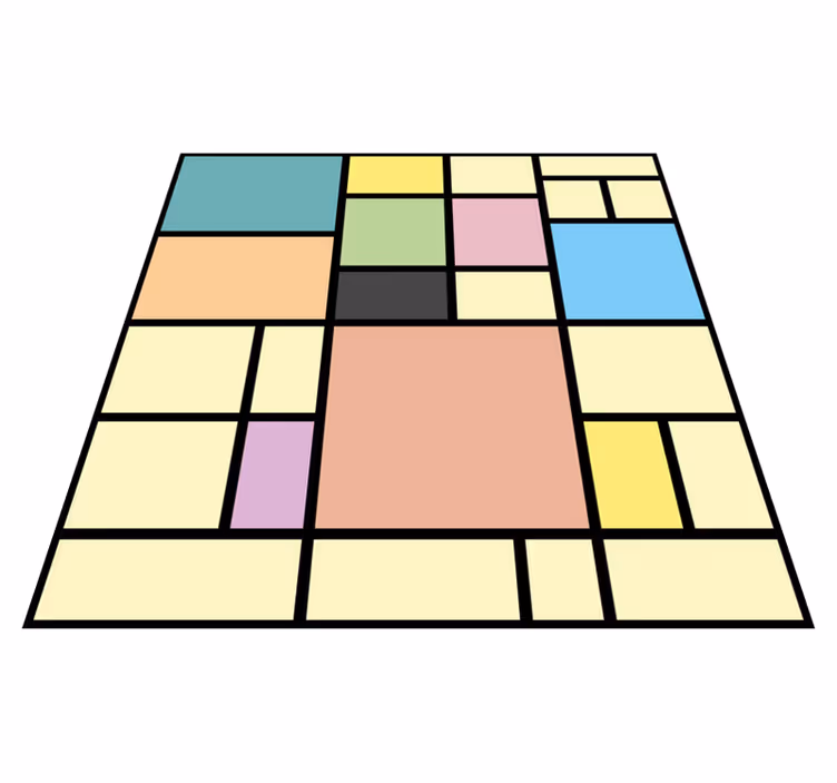 Vinyl Teppich geometrisch lebendige geometrie - TenStickers