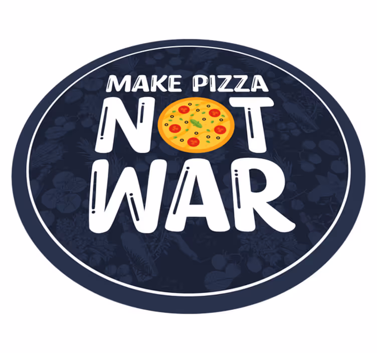 Vinylteppich Spruch Lustige zitate machen pizza - TenStickers