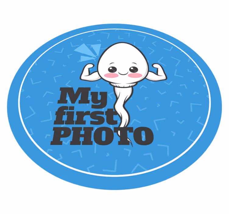 Vinyl Teppich Spruch mein erstes foto - TenStickers