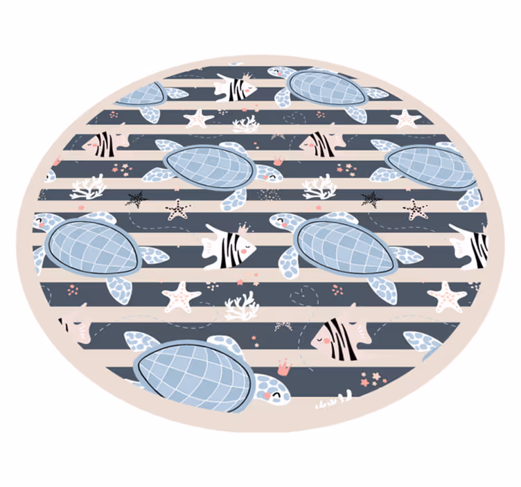 Vinyl Teppich Tiere unterwasserschildkröten - TenStickers