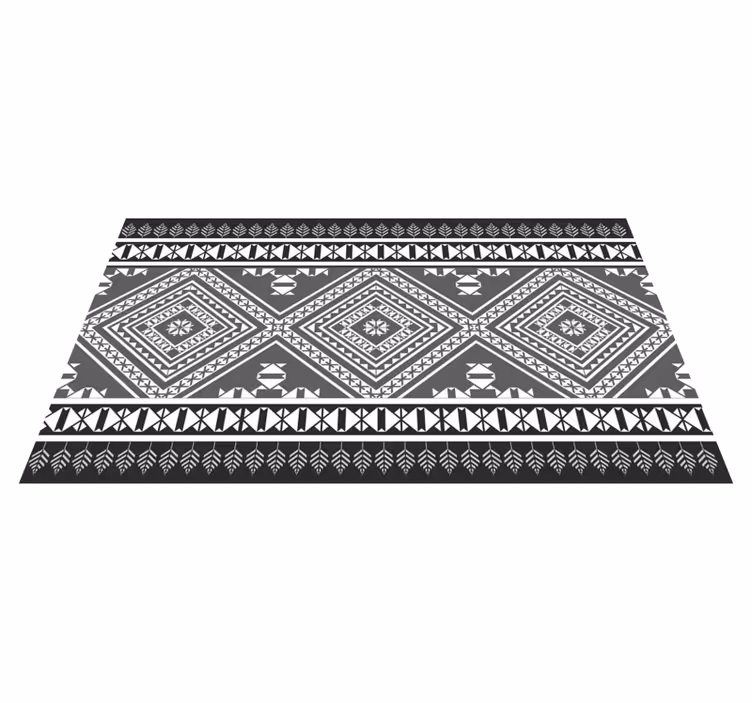 Vinyl Teppich ethnisch geometrisches muster schick - TenStickers