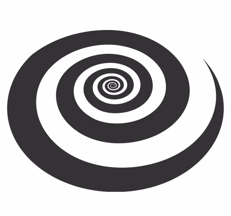 Vinyl Teppich geometrisch spiralmuster - TenStickers