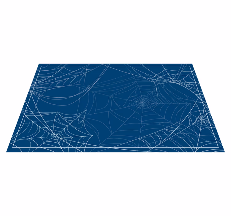 Vinyl Teppich Halloween spinnennetzmuster - TenStickers