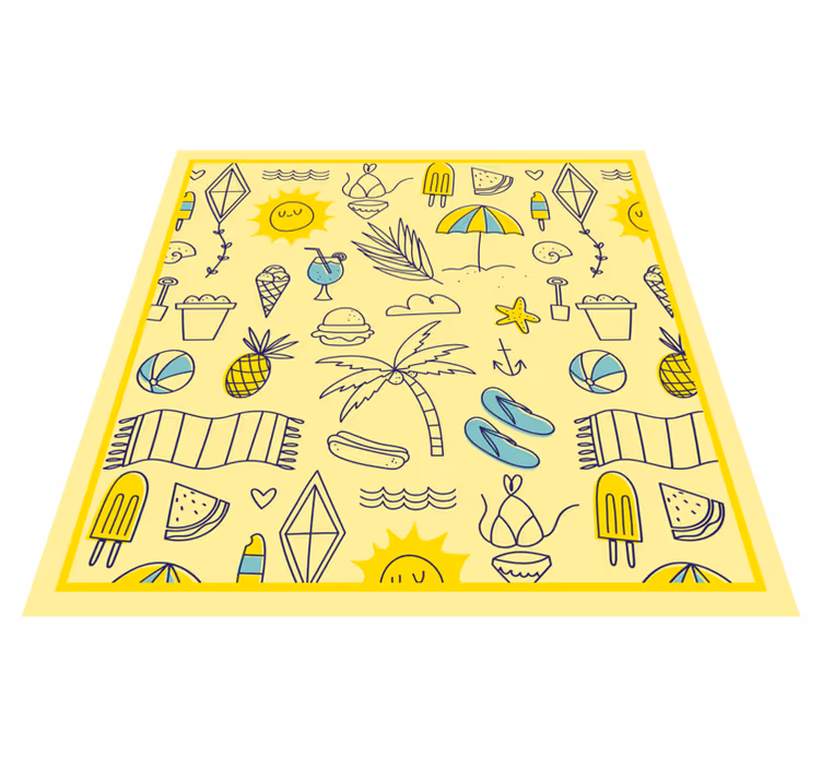 Vinyl Teppich Events sonnige strandstimmung - TenStickers