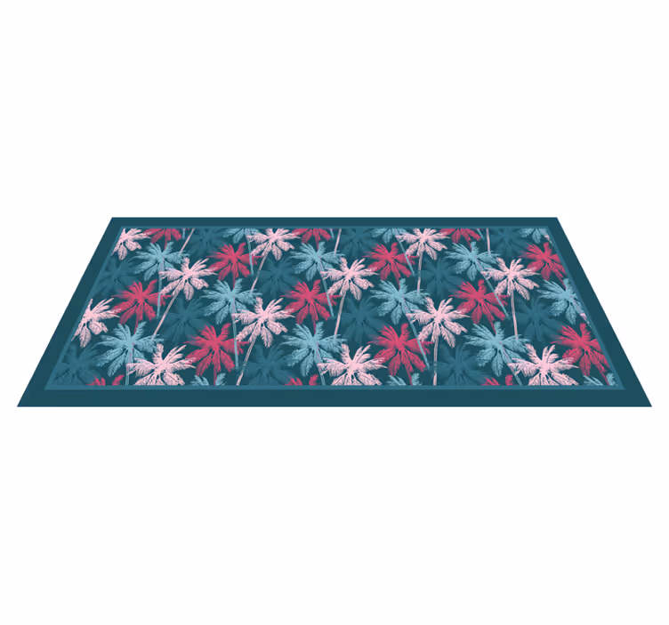 Vinyl Teppich Natur tropisches palmenmotiv - TenStickers