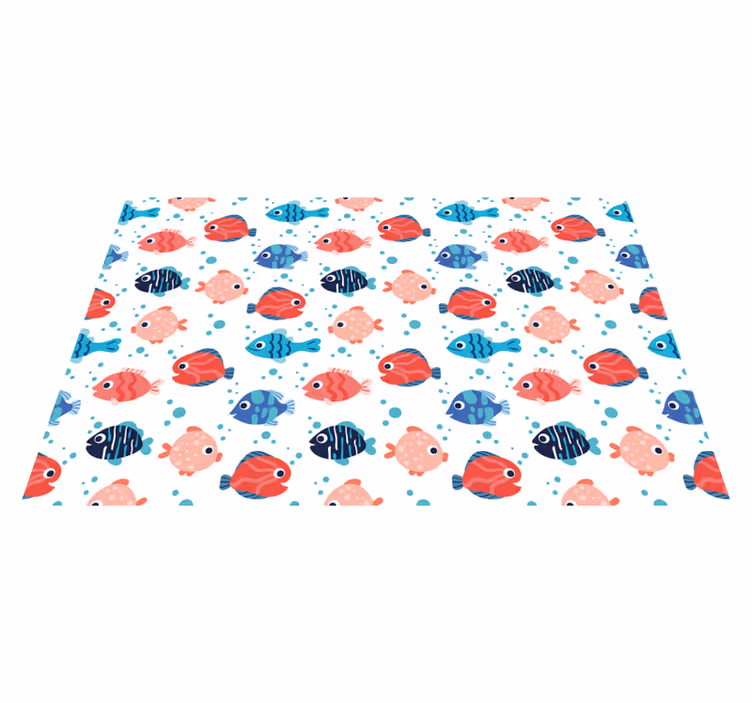 Vinylteppich kindlich lebendige fischmotive - TenStickers