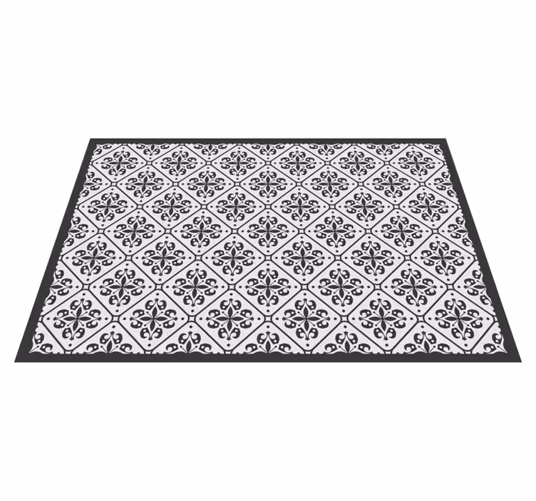 Vinyl teppich mosaik einfarbiges motiv - TenStickers