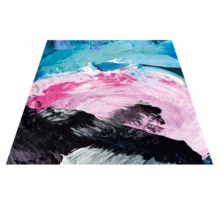 Vinyl Teppich Imitation abstrakte farbexplosion - TenStickers