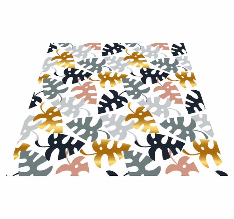 Vinyl teppich natur mit blattemblem - TenStickers