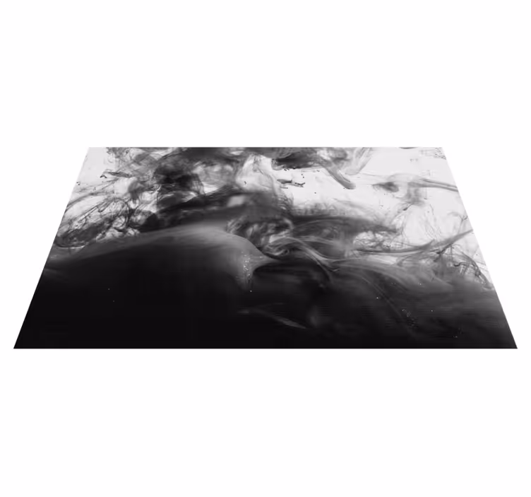 Vinyl Teppich Marmor monochrome abstrakte wirbel - TenStickers