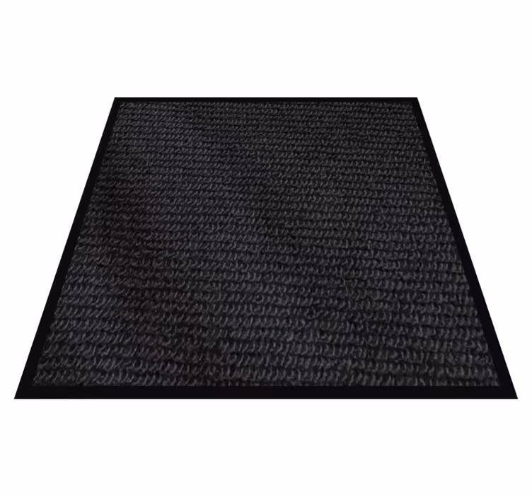 Vinyl Teppich Bad strukturierte schwarze schicht - TenStickers