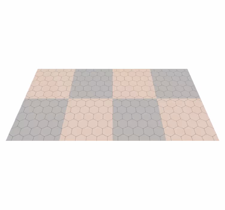 Vinyl Teppich geometrisch elegante sechseckige - TenStickers