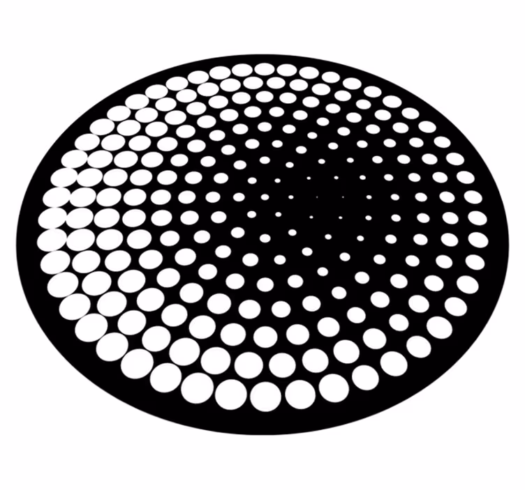 Vinyl Teppich geometrisch gepunktetes muster - TenStickers