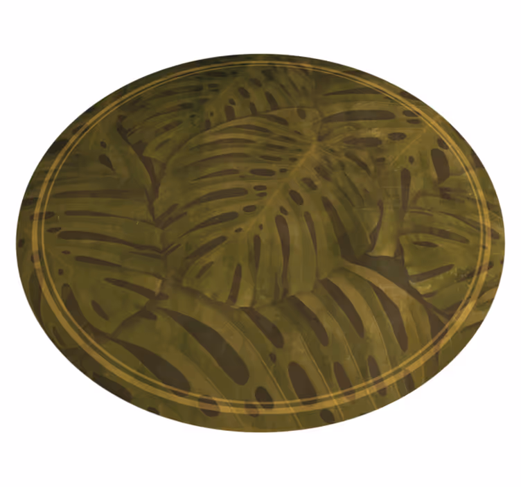 Vinyl Teppich Blumen tropischer blattdruck - TenStickers