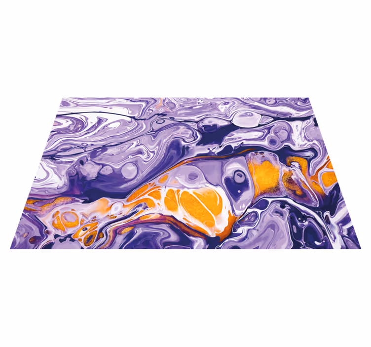Vinyl Teppich Marmor abstrakter lila wirbel - TenStickers