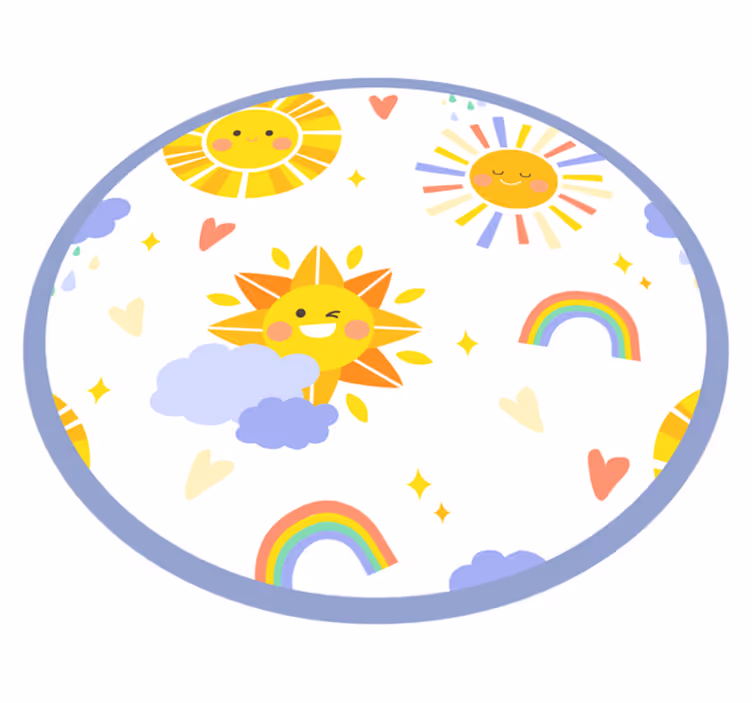 Vinyl Teppich Kinder sonniges lächeln freude - TenStickers