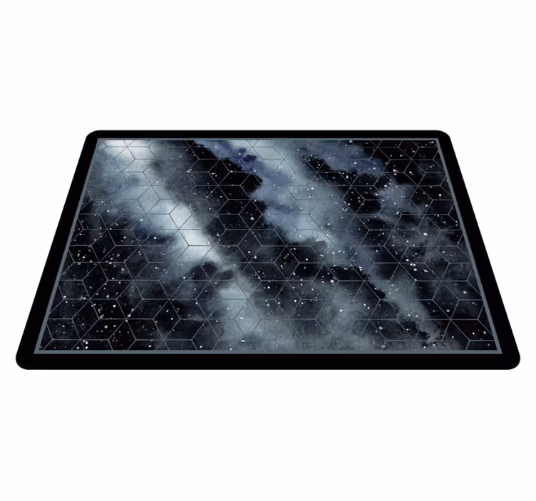 Vinyl Teppich Jugendzimmer sechseckiges galaxienmuster - TenStickers