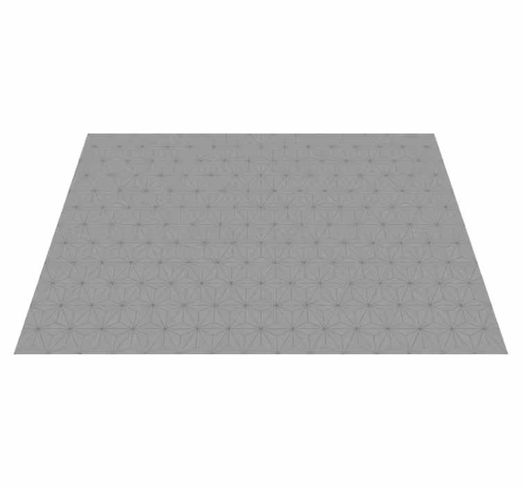 Vinyl Teppich Fliesenoptik geometrisches graues motiv - TenStickers
