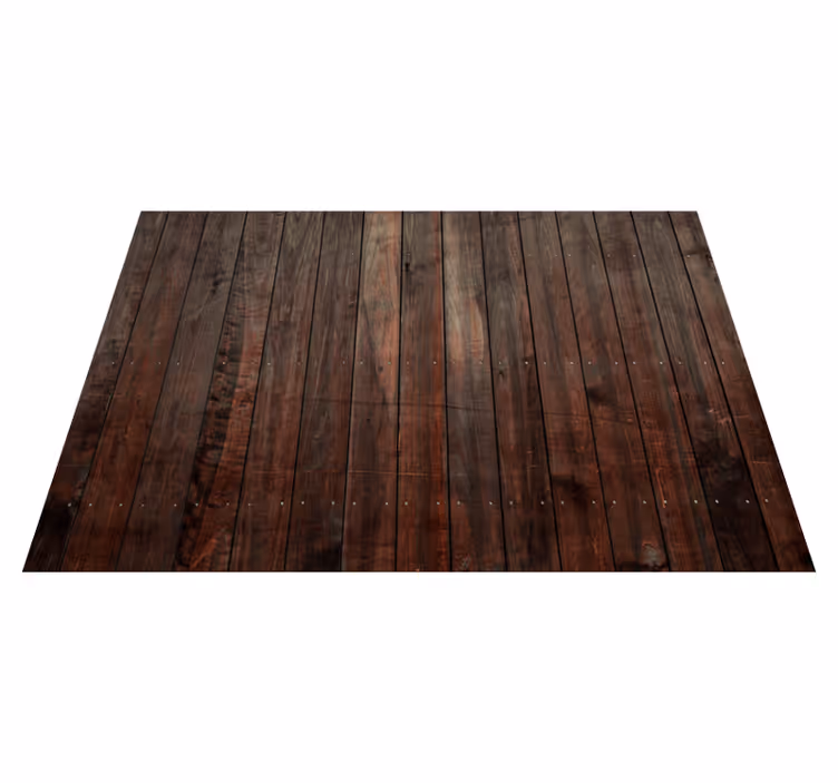 Vinylteppich Holz Braune vertikale dielen mit textur - TenStickers