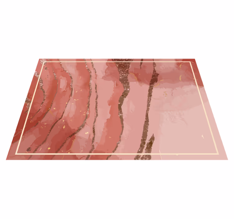 Vinyl Teppich Marmor elegante rosa wirbel - TenStickers