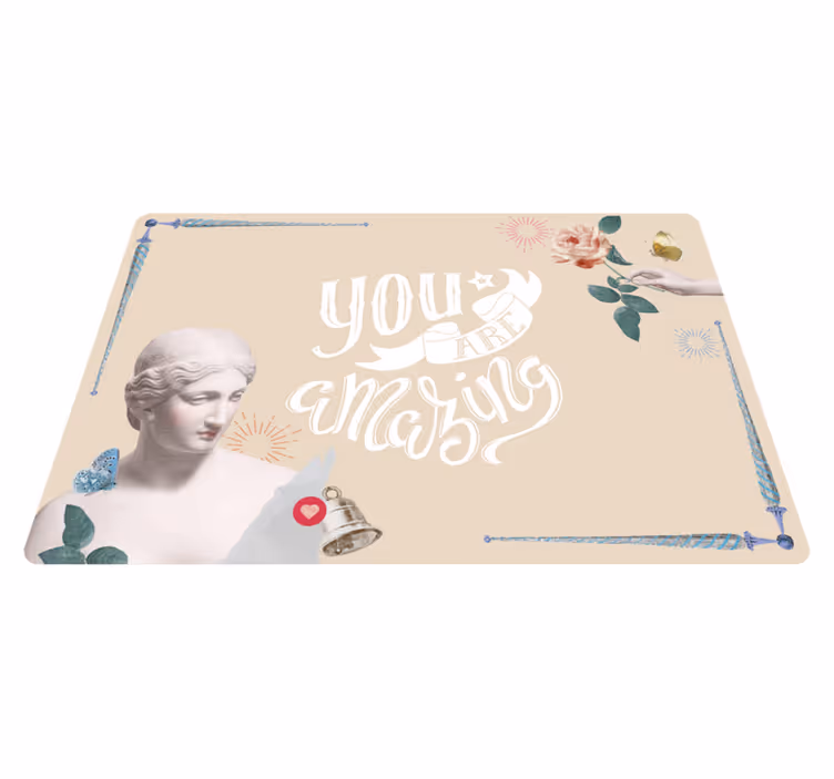 Vinyl Teppich Spruch du bist unglaublich - TenStickers