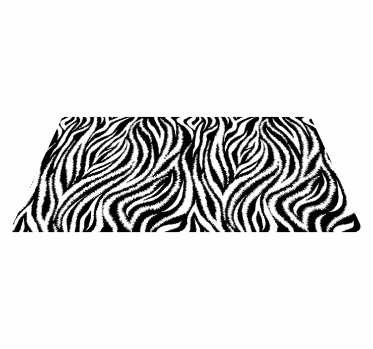 Vinyl teppich tiermuster zebra streifen druck - TenStickers