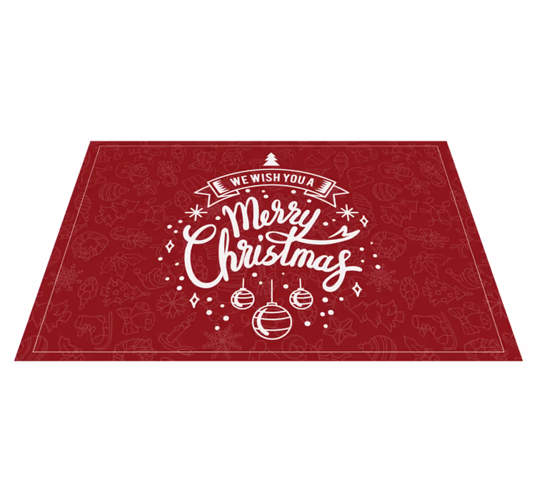 Vinyl Teppich Weihnachten schöne feiertagsgrüße - TenStickers